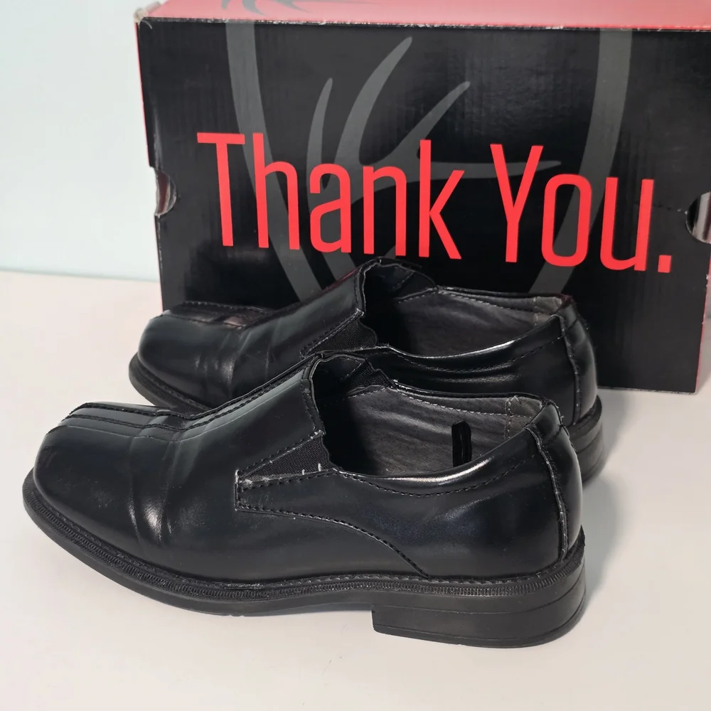 Deer Stags Boys' Size 13.5 Black Dress Shoes